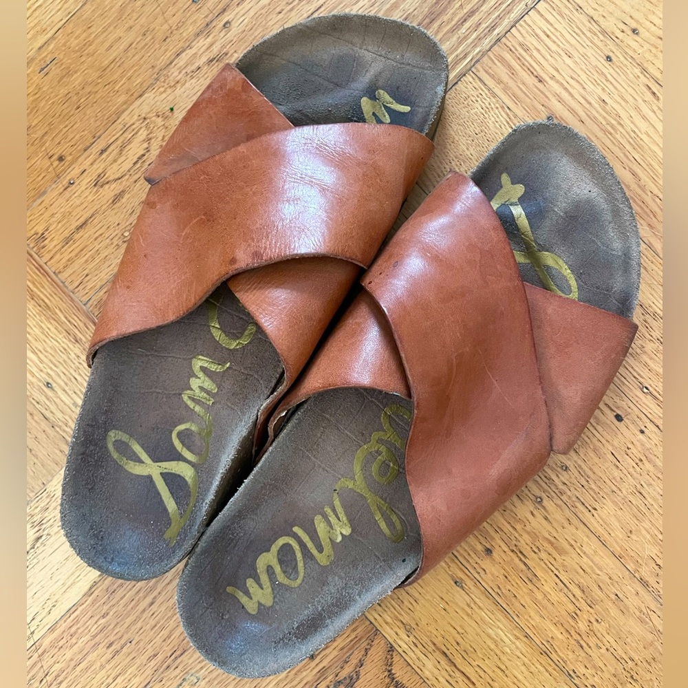 Sam Edelman Leather Slide Sandal sz8
